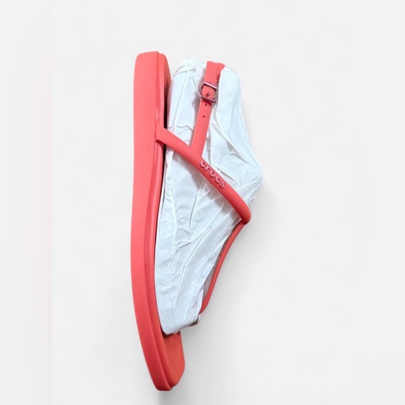 CROCS Vibrant Coral Sandals - Picture 2 of 5